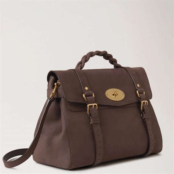 Mulberry Oversized Alexa Ebony Nubuck